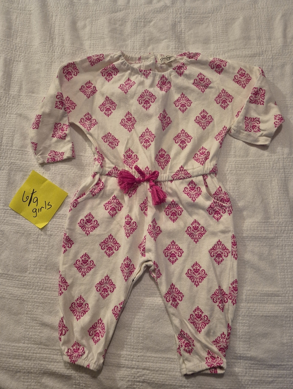 Jessica Simpson baby girl 6-9 months romper EUC